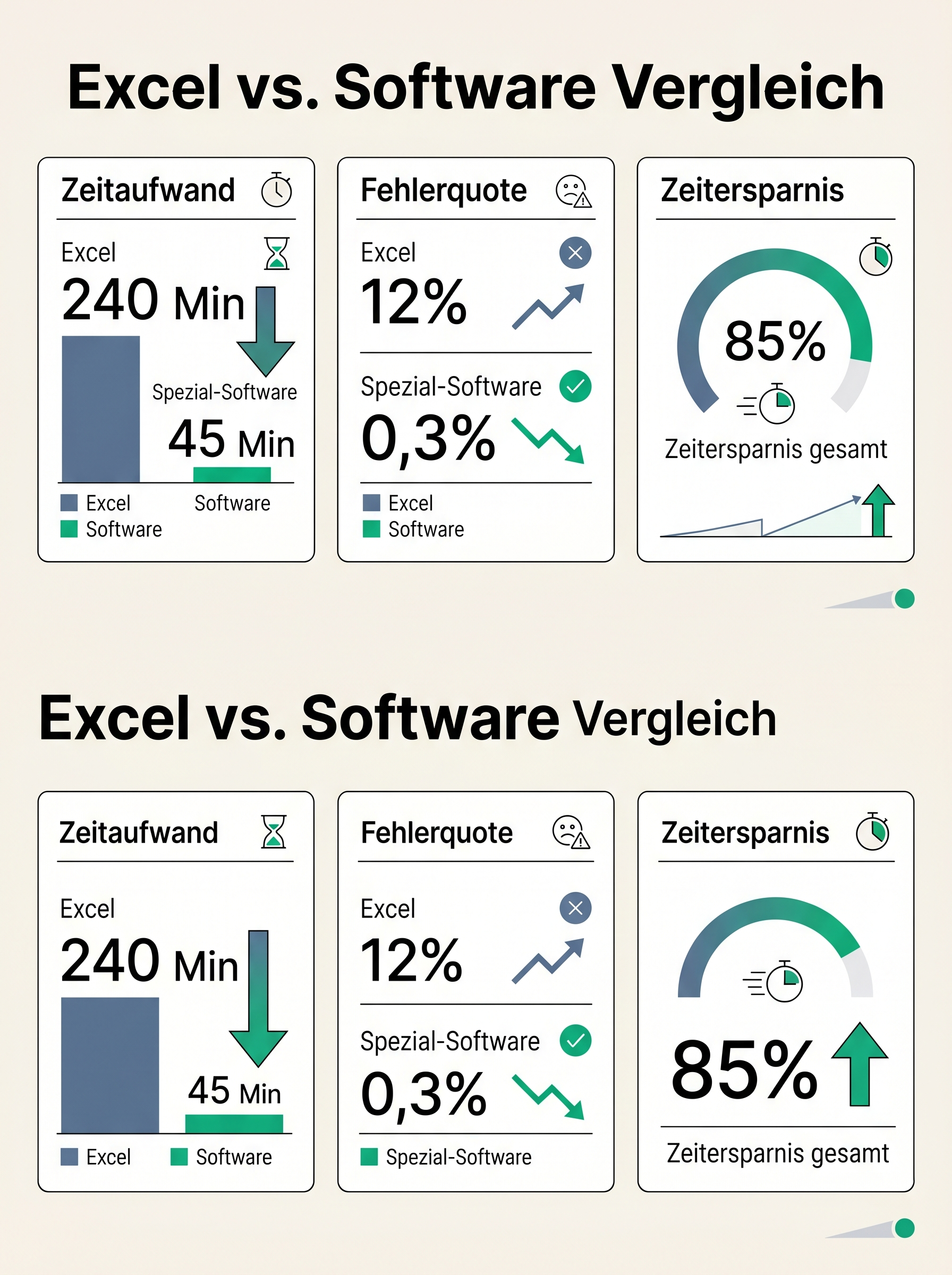 Excel vs. Software Vergleich